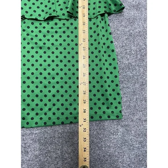 Stitch Btween Dress Womens Medium Green Polka Dot Print Mini - Picture 6 of 6